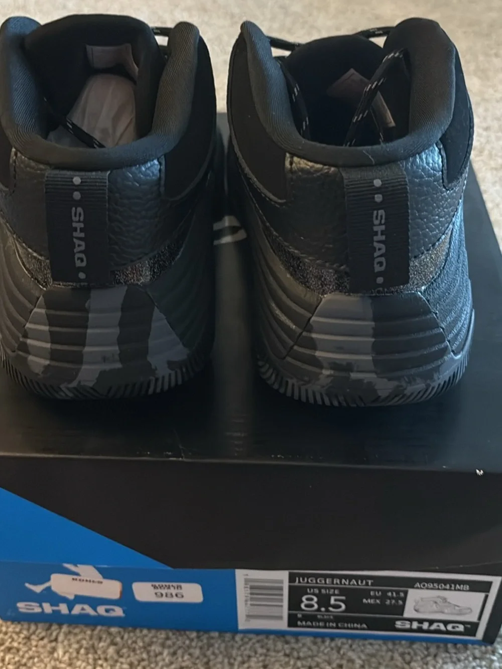 Shaq Juggernaut Men’s Size 8.5 - Black - Brand New